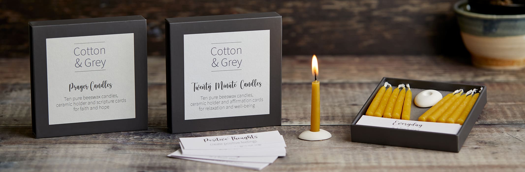 Affirmation Candle Gift Sets Banner
